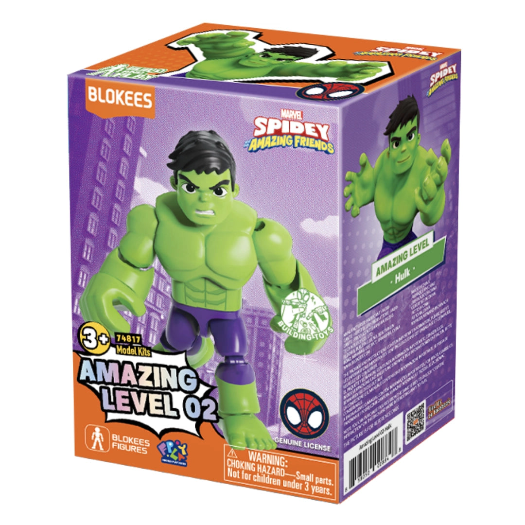 Blokees Marvel Spidey And His Amazing Friends - Amazing Level 02 - Hulk