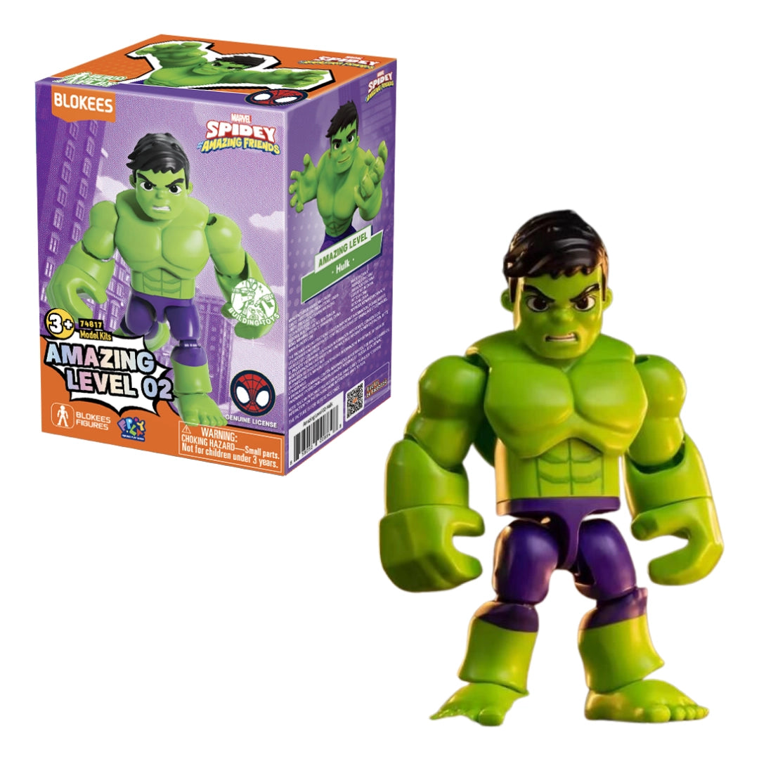 Blokees Marvel Spidey And His Amazing Friends - Amazing Level 02 - Hulk